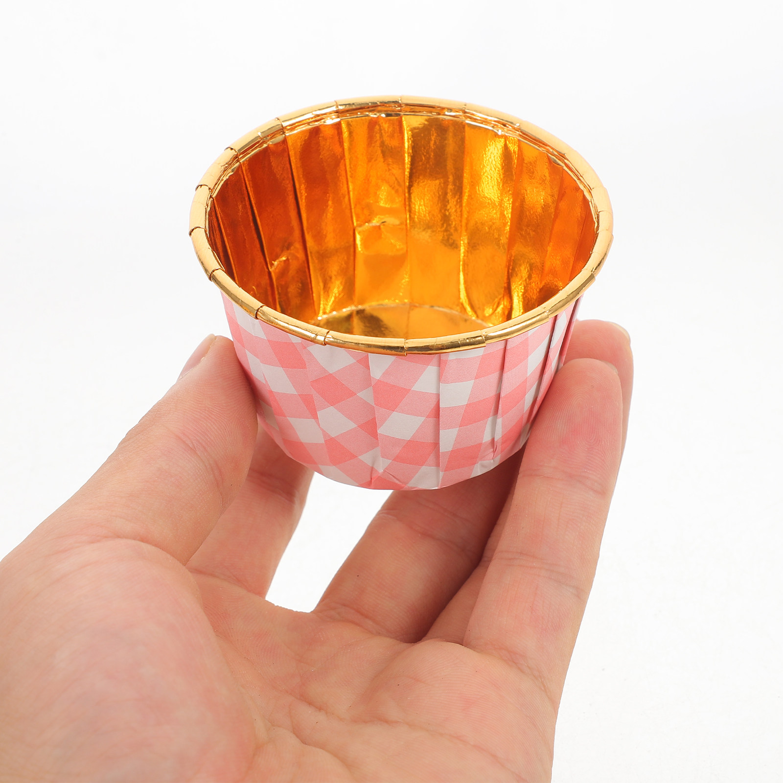 Plastic Cup 50Pcs - 50個入り、高品質アルミホイル製カップケーキ型、マフィン型。耐熱性があり、変形しにくく、お祭りや卒業式などに最適。