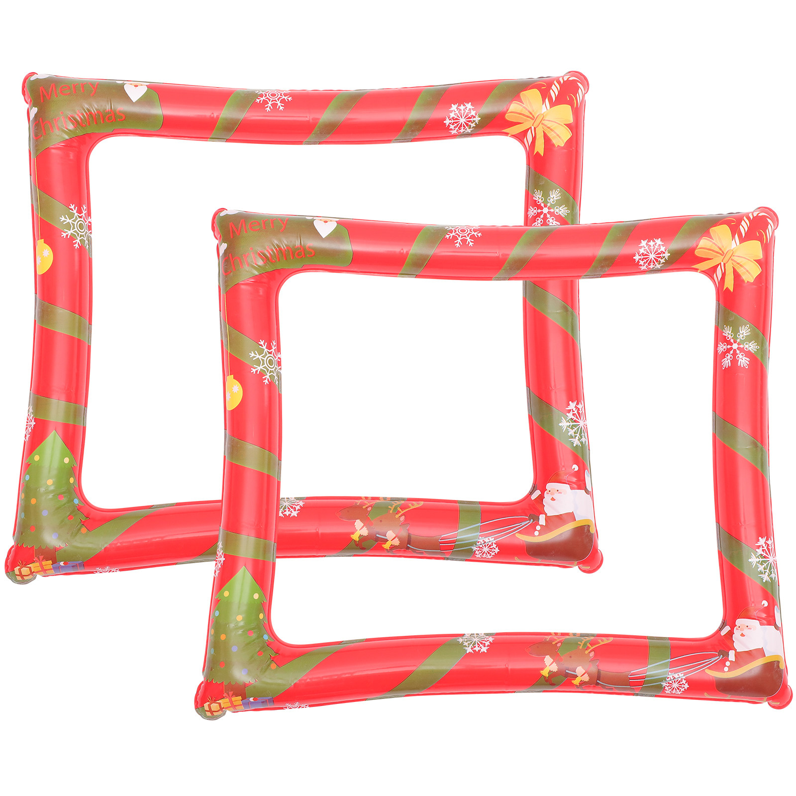 2個セット クリスマス用インフレータブルフォトフレーム 安全 - Photo Booth Frame のレビューと価格