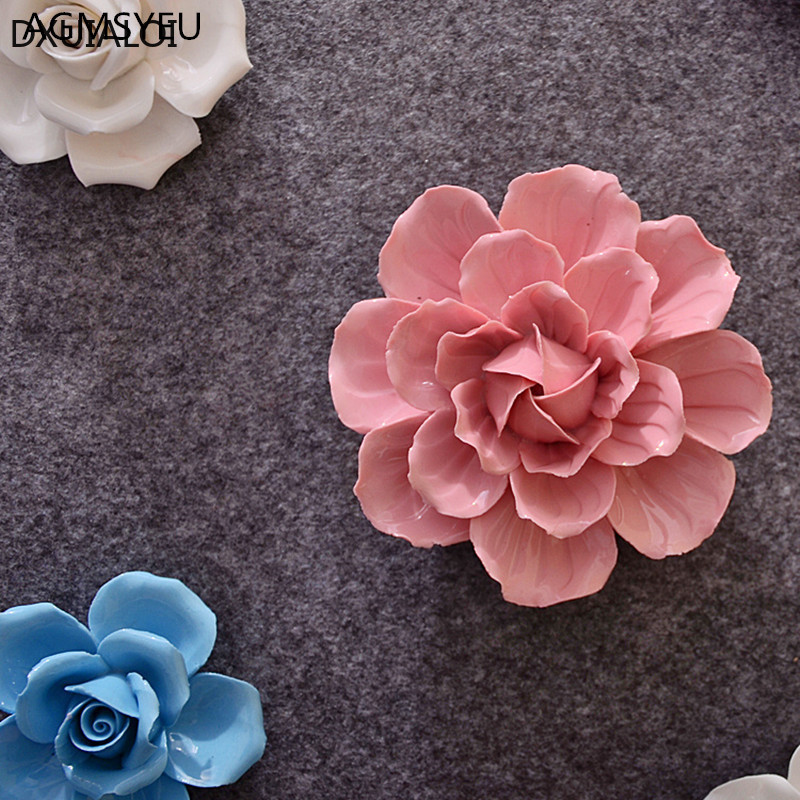1pc 壁掛けセラミックフラワーウォールステッカー工芸品、椿 - Flower Wall Panel のレビューと価格