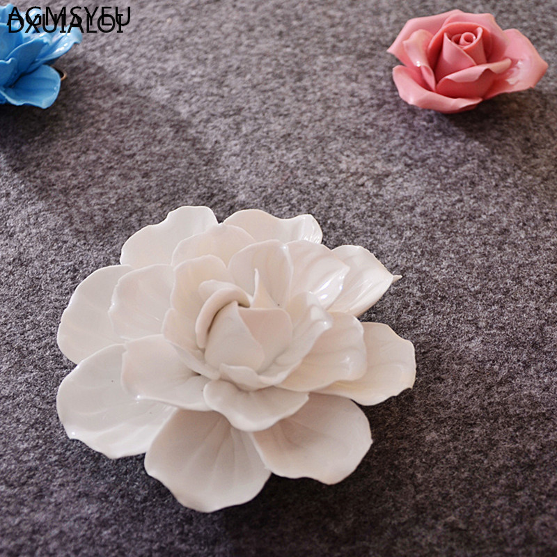 1pc 壁掛けセラミックフラワーウォールステッカー工芸品、椿 - Flower Wall Panel のレビューと価格
