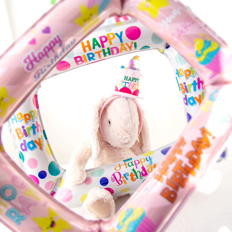 フォトフレーム風船子供のハッピーバースデーパーティーの装飾屋 - Photo Booth Frame のレビューと価格
