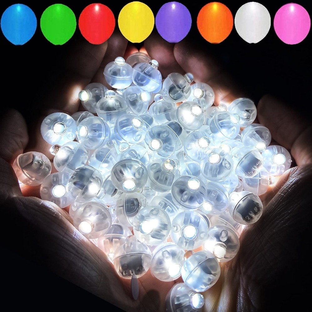 50個入り、新しいLED点滅バルーンライト、小型、電池式、カ - Led Balloon Light のレビューと価格