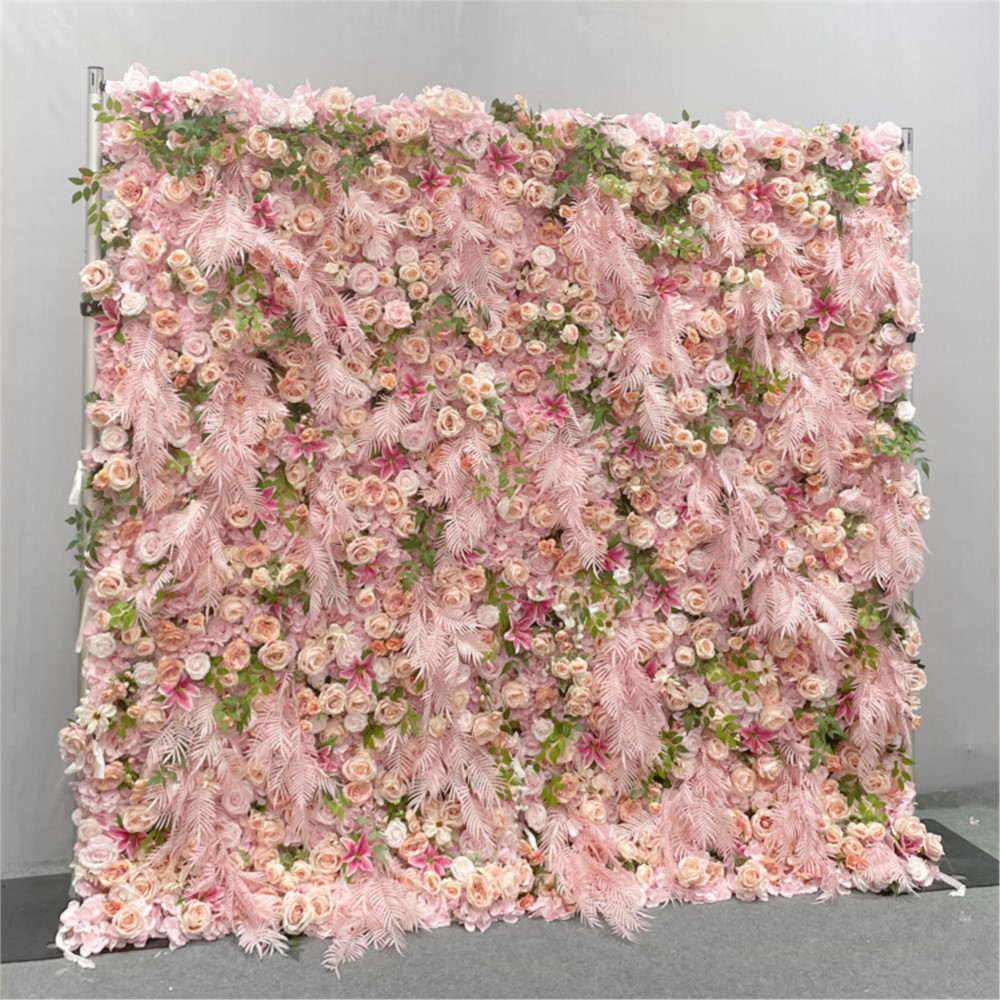Uflower 5D ピンクローズ布花壁 Artificai - Flower Wall Panel のレビューと価格