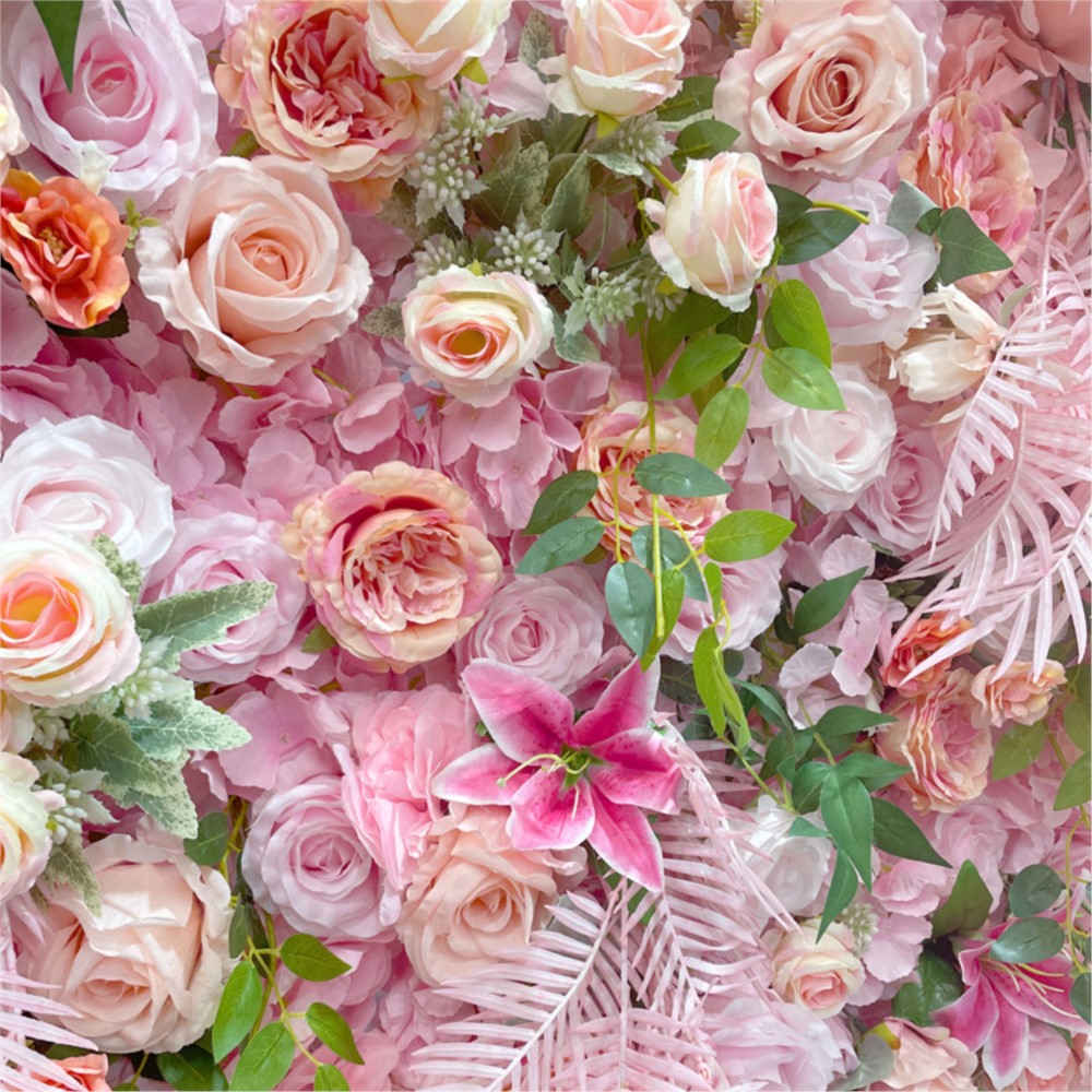 Uflower 5D ピンクローズ布花壁 Artificai - Flower Wall Panel のレビューと価格