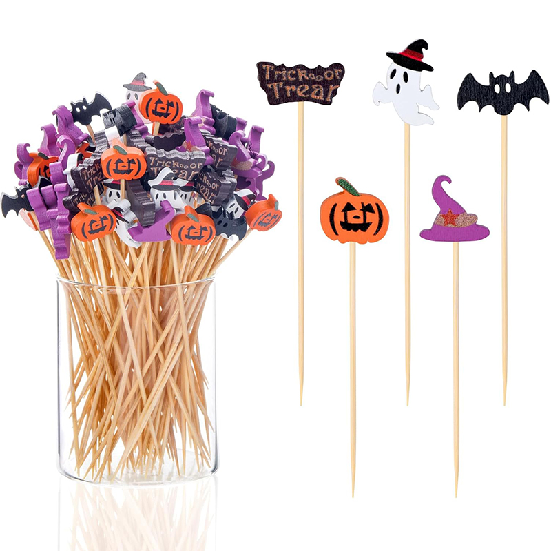 50/100本入り ハロウィンパーティー用つまようじ 使い捨 - Centerpiece Stick のレビューと価格