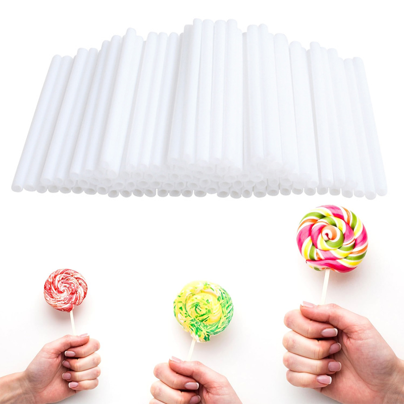 100 個 DIY キャンディスティックロリポップスティック - Cotton Candy Cone のレビューと価格