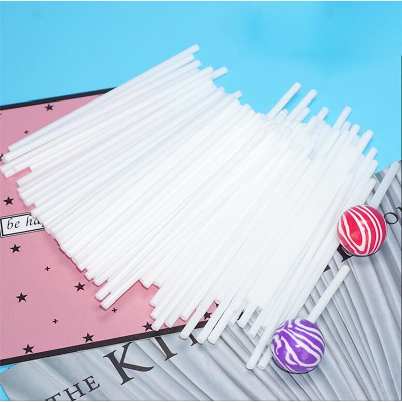 200 個プラスチックロリポップスティック安全な白 DIY  - Cotton Candy Cone のレビューと価格