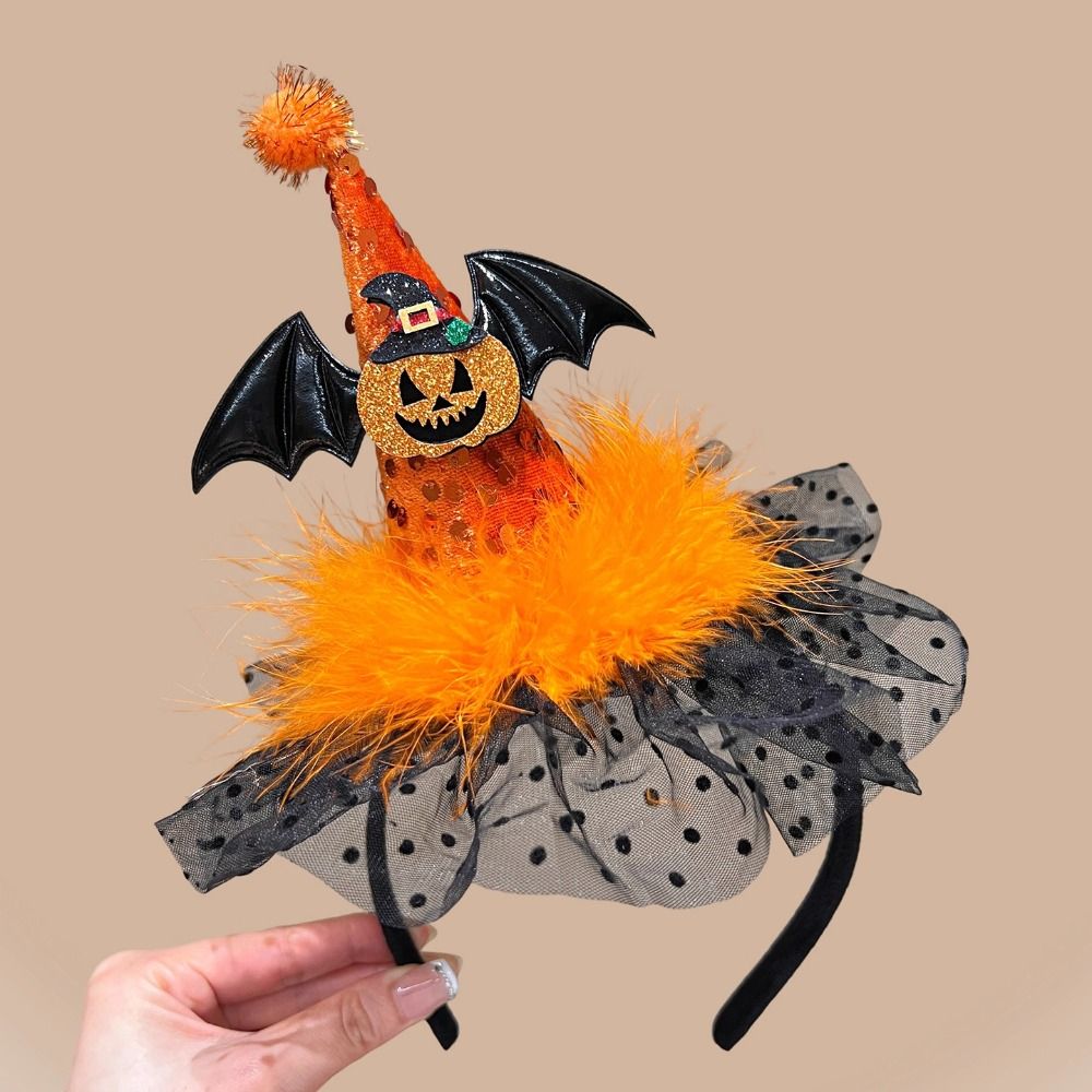 かわいいスパイダーハロウィン魔女帽子ヘッドバンドゴーストスカ - Party Hat Cone のレビューと価格