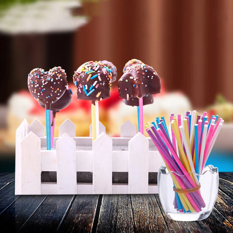 100 ピース/ロット紙ロリポップスティックキャンディカラフ - Paper Straw Color のレビューと価格
