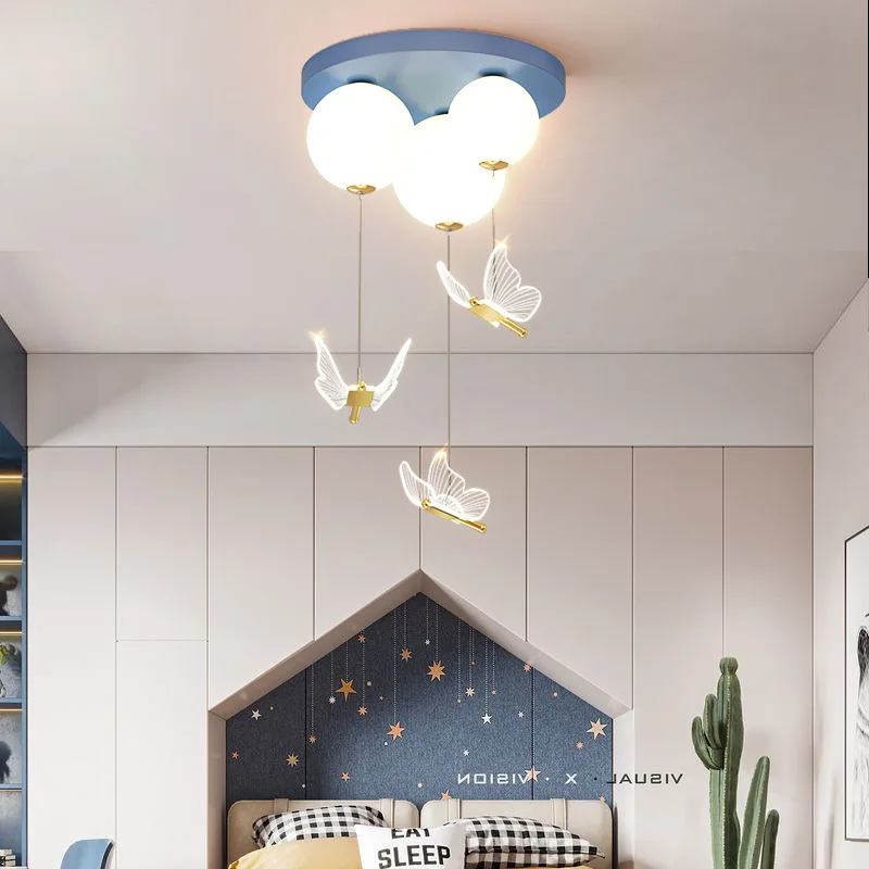 バルーンバタフライLEDシーリングライト、女の子の寝室用ロマ - Led Balloon Light のレビューと価格