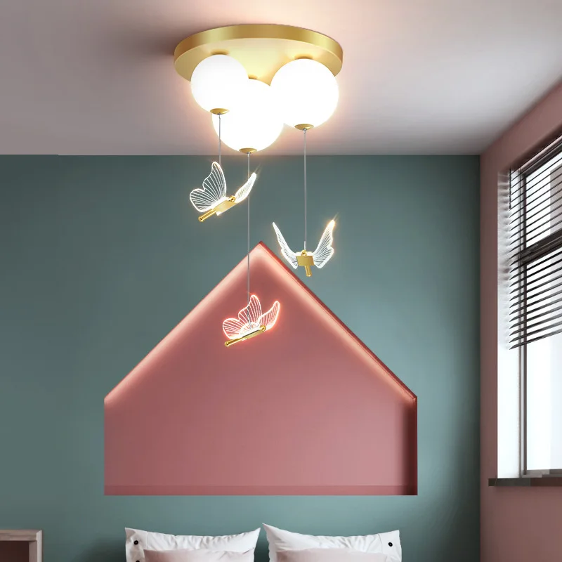 バルーンバタフライLEDシーリングライト、女の子の寝室用ロマ - Led Balloon Light のレビューと価格